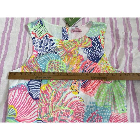 LILLY PULITZER Roar Of The Sea " MILA" SLEEVELESS SHIFT DRESS SIZE 10 $178 New! - Picture 9 of 13